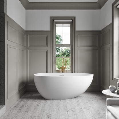 Lusso Light Egg Shell Freestanding Mini Bath 1500mm
