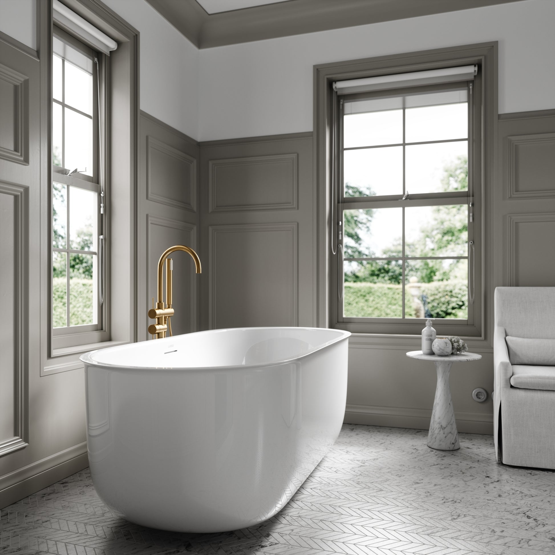Lusso Light Fellini Freestanding Bath 1700mm