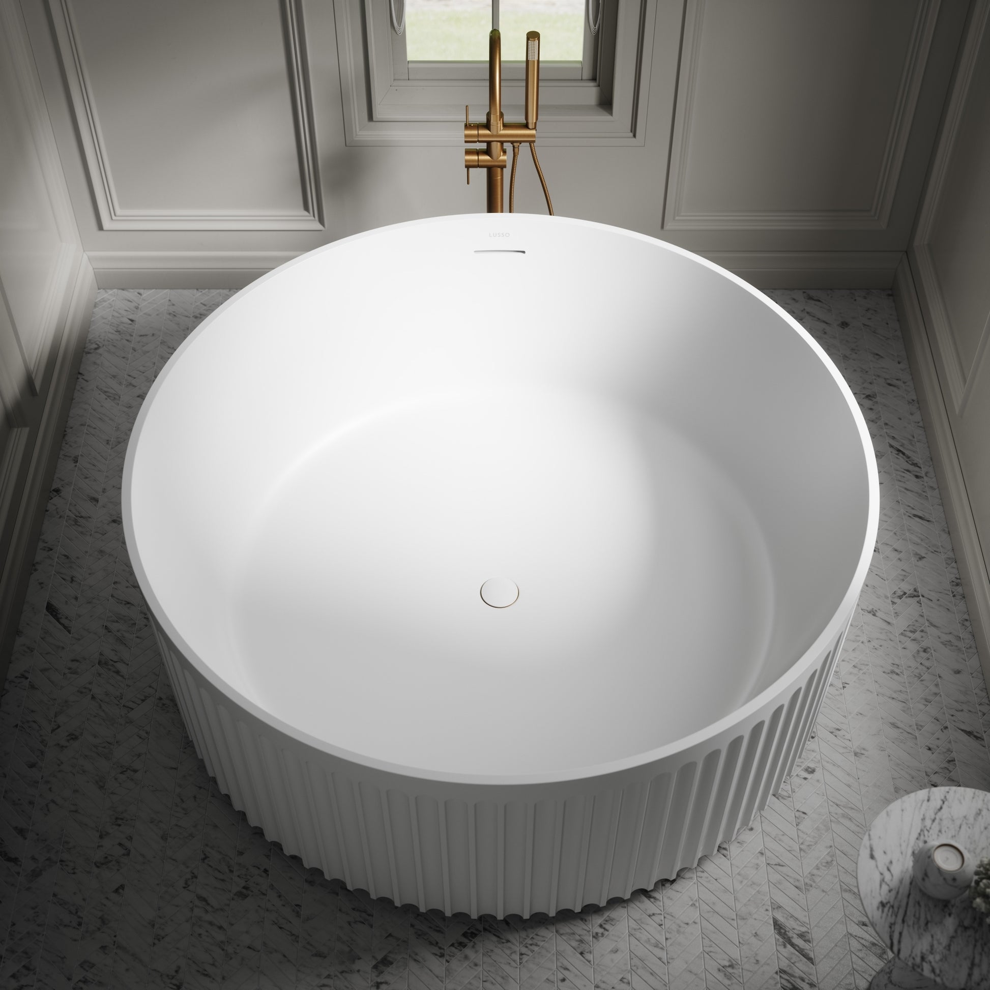 Lusso Light Jadore Round Freestanding Bath 1500mm