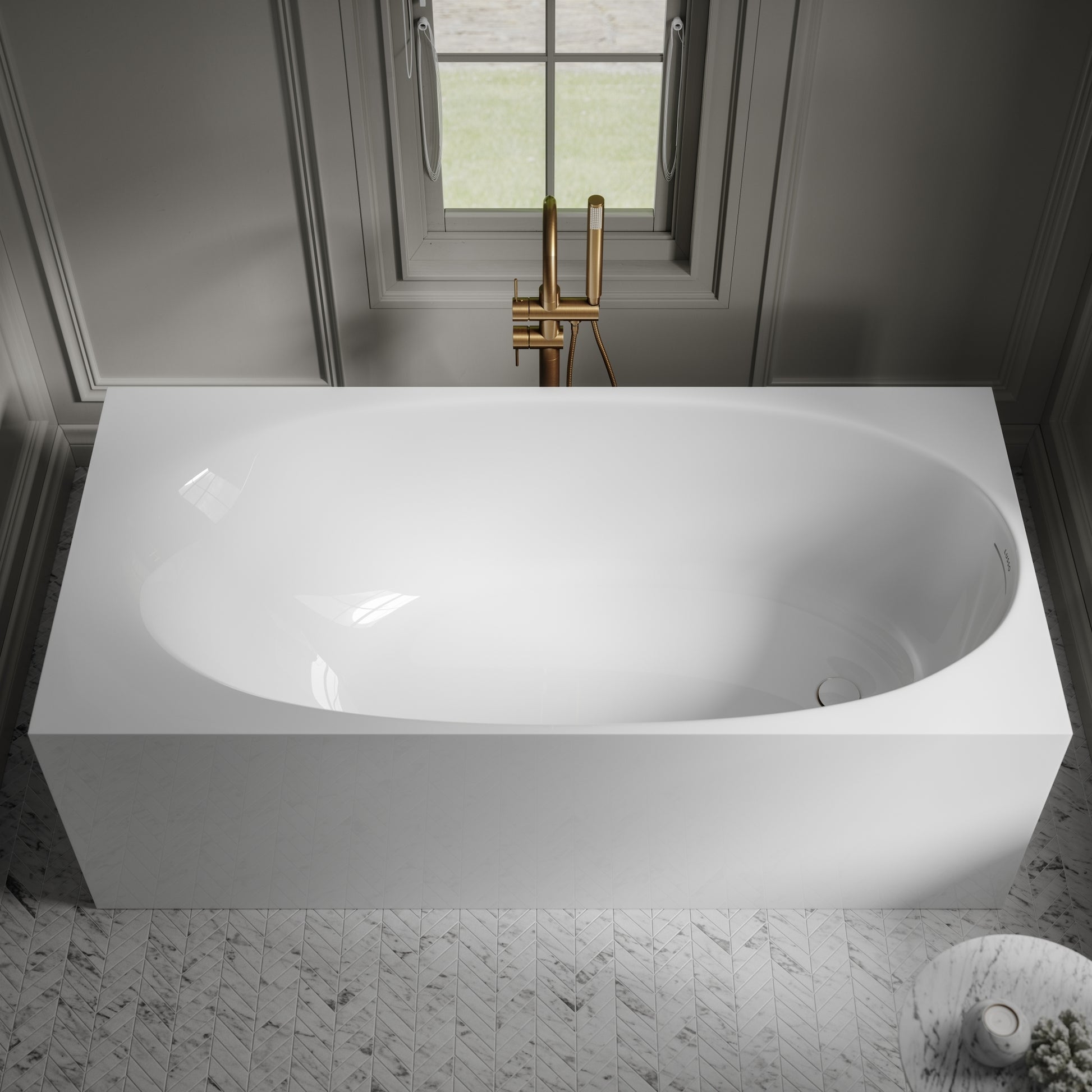 Lusso Light Mazzini Freestanding Bath 1700mm