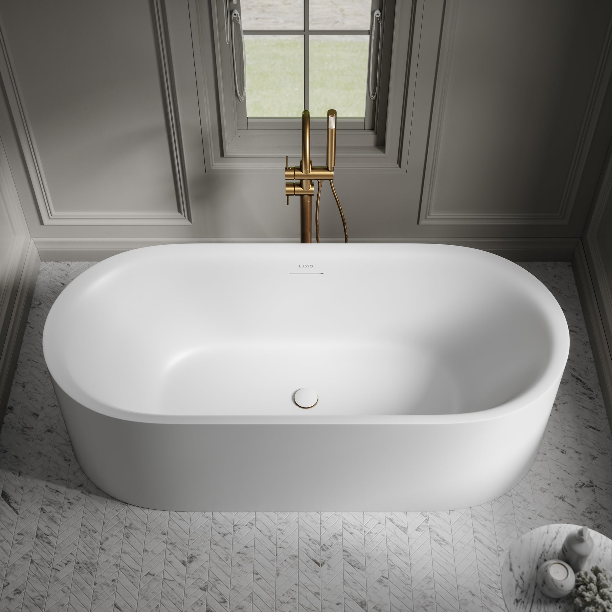 Lusso Light Ravenna Freestanding Bath 1700mm