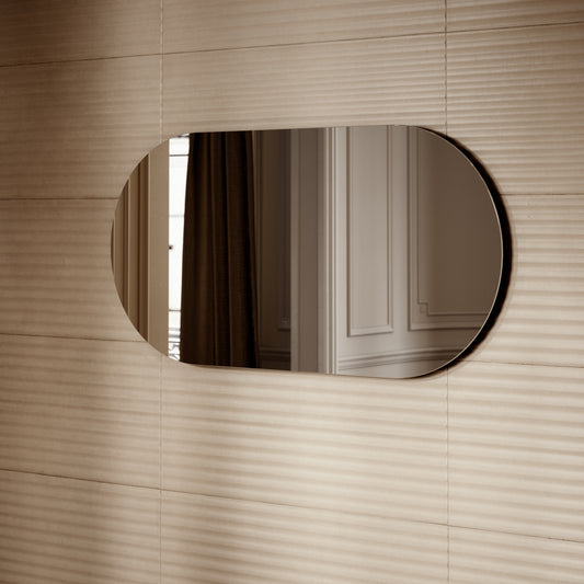 Lusso Regent Oval Mirror with Demister and Light 1200mm
