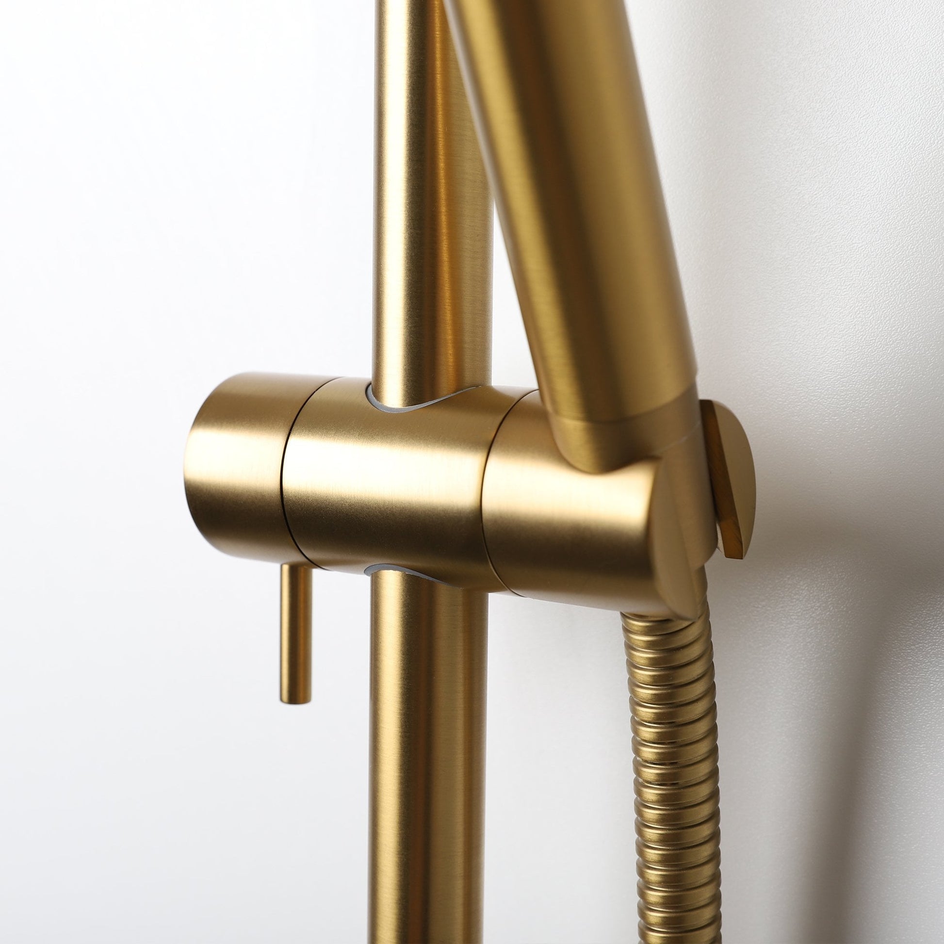 Lusso Shower Riser Rail Kit Brushed Gold - NO VALVE