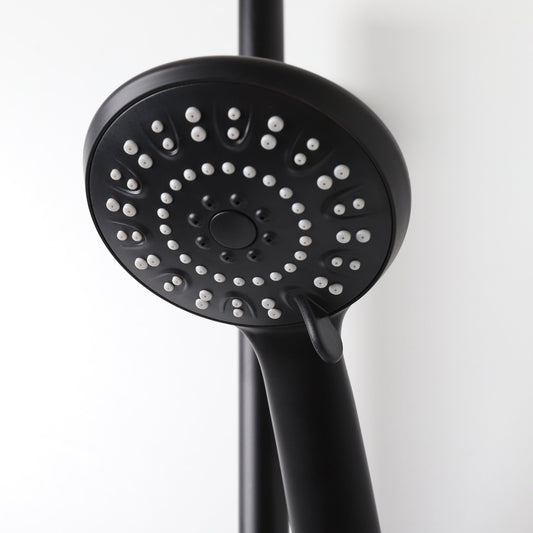 Lusso Shower Riser Rail Kit Matte Black- NO VALVE