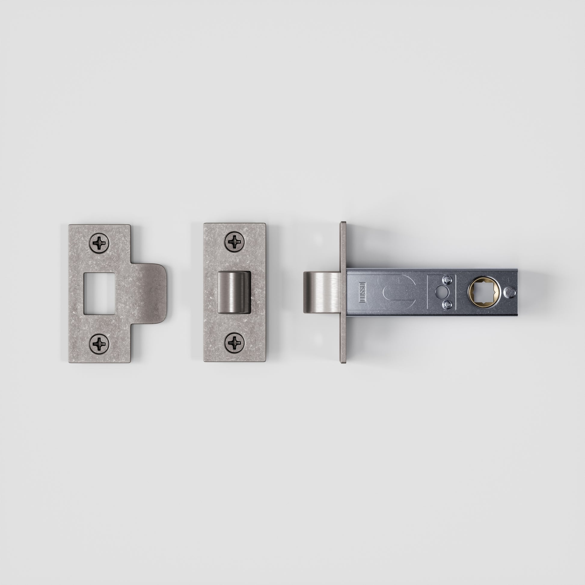 Lusso Tubular Latch for Internal Doors (Distressed Steel)