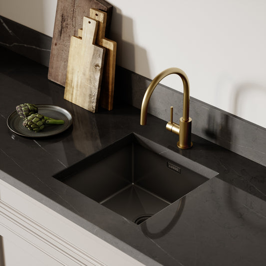 Lusso Vello Undermount Kitchen sink Black Gunmetal