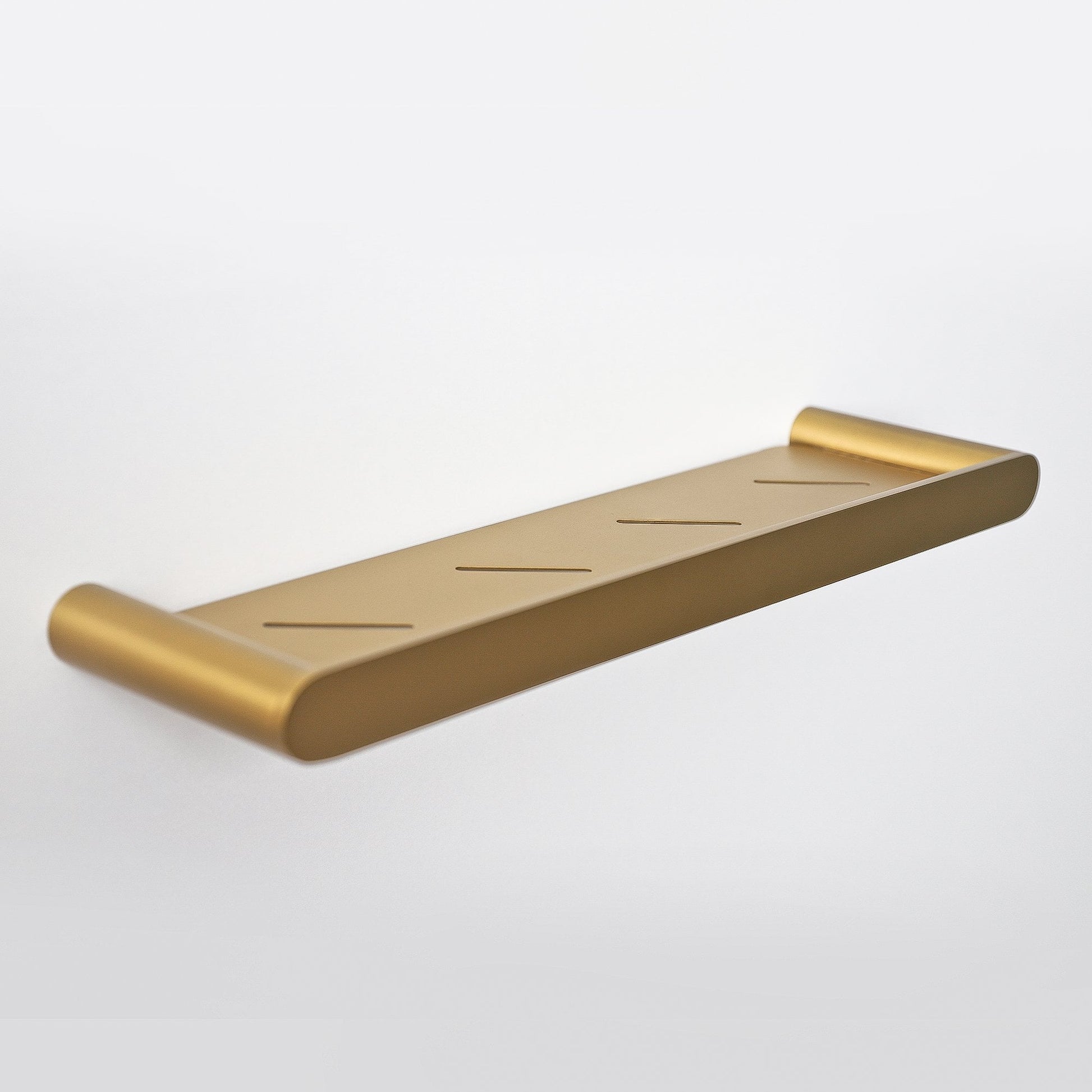 Luxe Brushed Gold Bathroom Organisers Shower Shelf