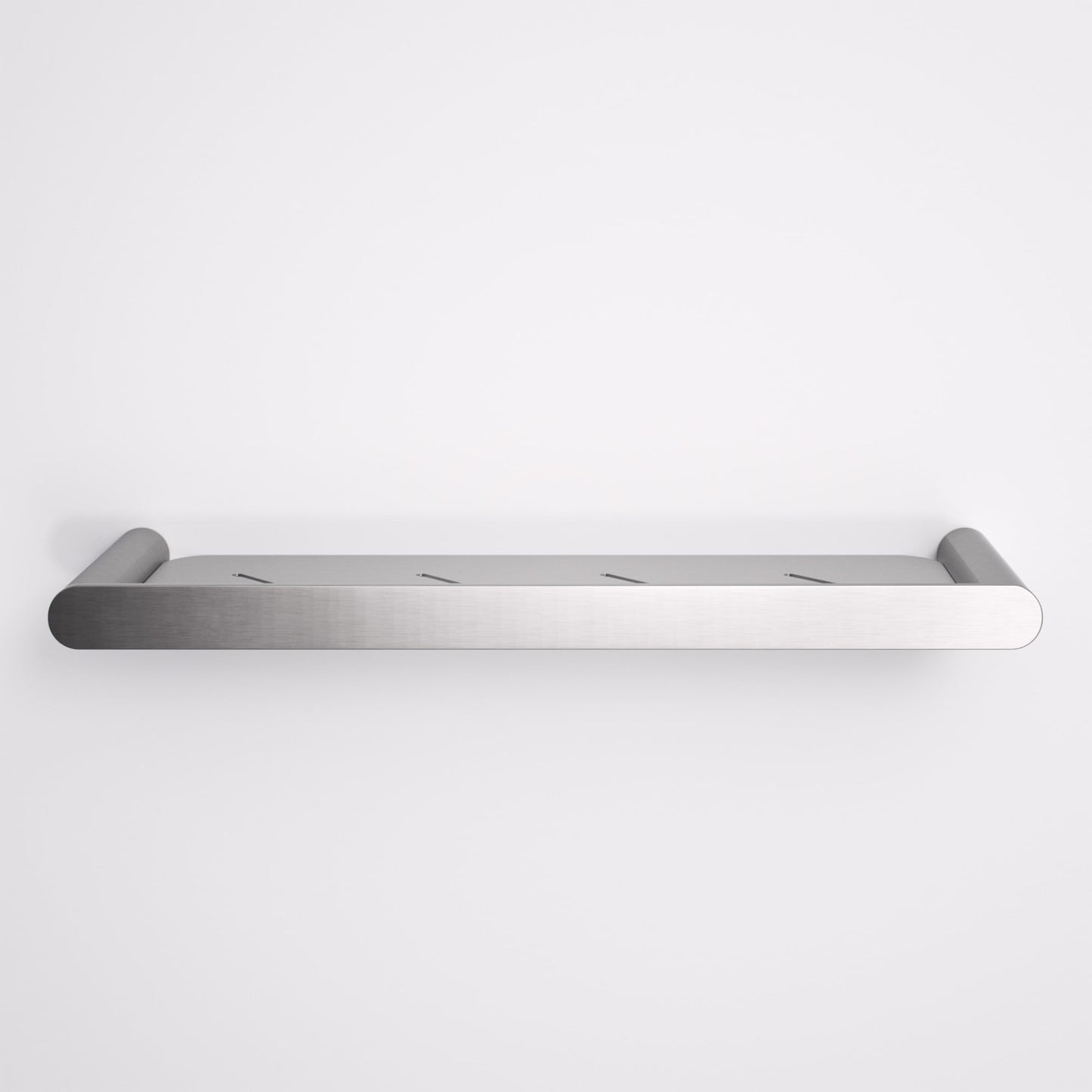 Luxe Brushed Stainless Bathroom Shower Storage Shelf