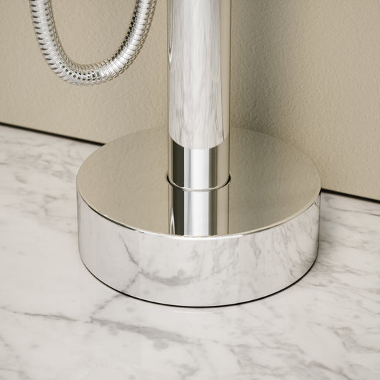 Luxe Chrome Floorstanding Bath Shower Mixer Tap