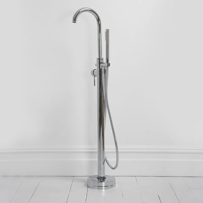 Luxe Chrome Floorstanding Bath Shower Mixer Tap