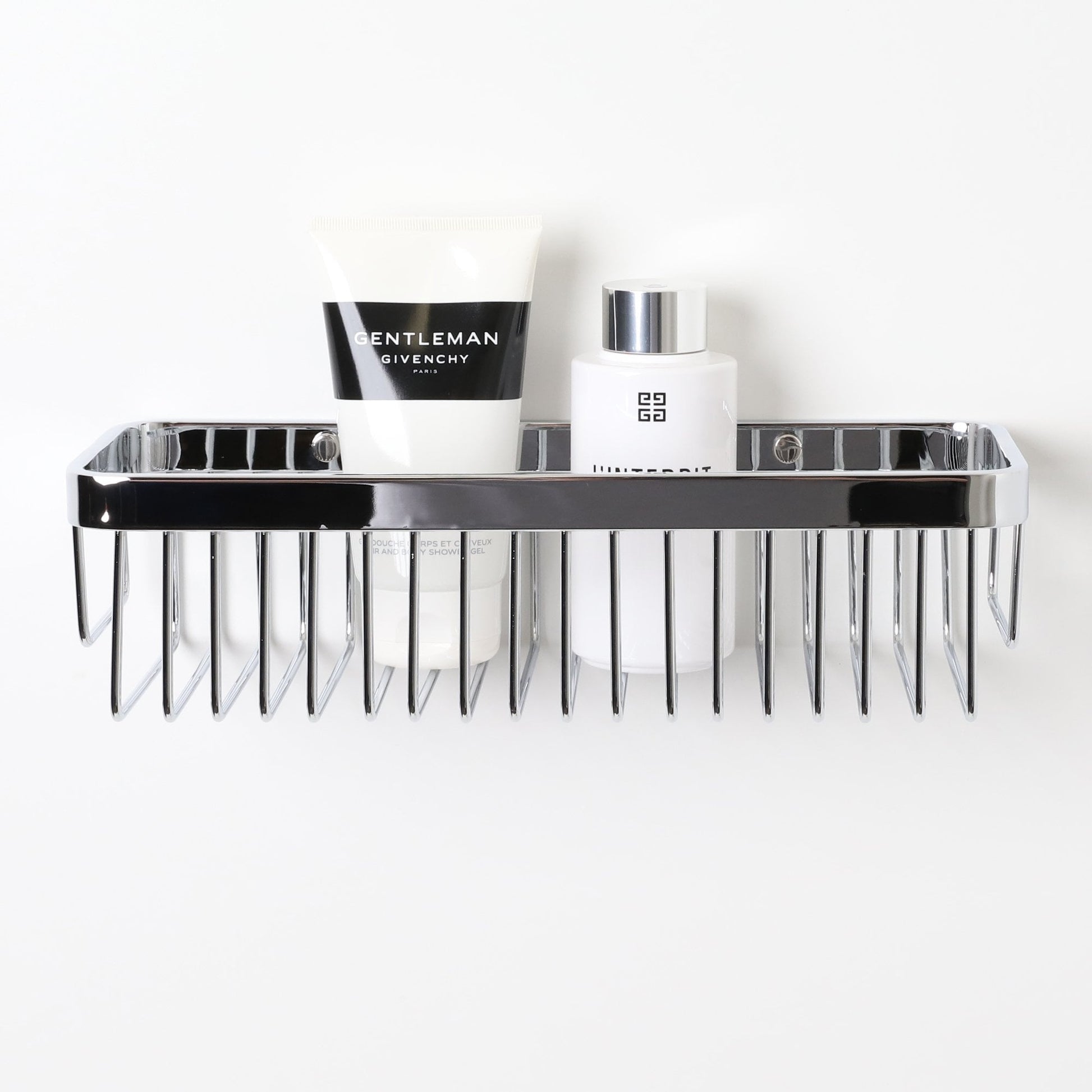 Luxe Chrome Large Shower Storage Basket