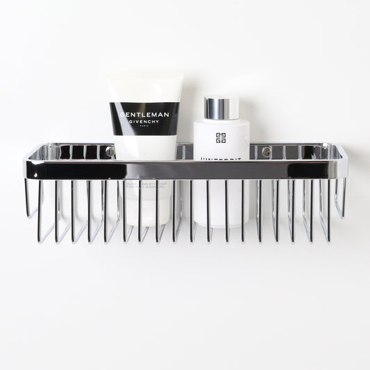 Luxe Chrome Large Shower Storage Basket