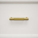 Luxe Knurled Brushed Gold Pull Bar 150mm