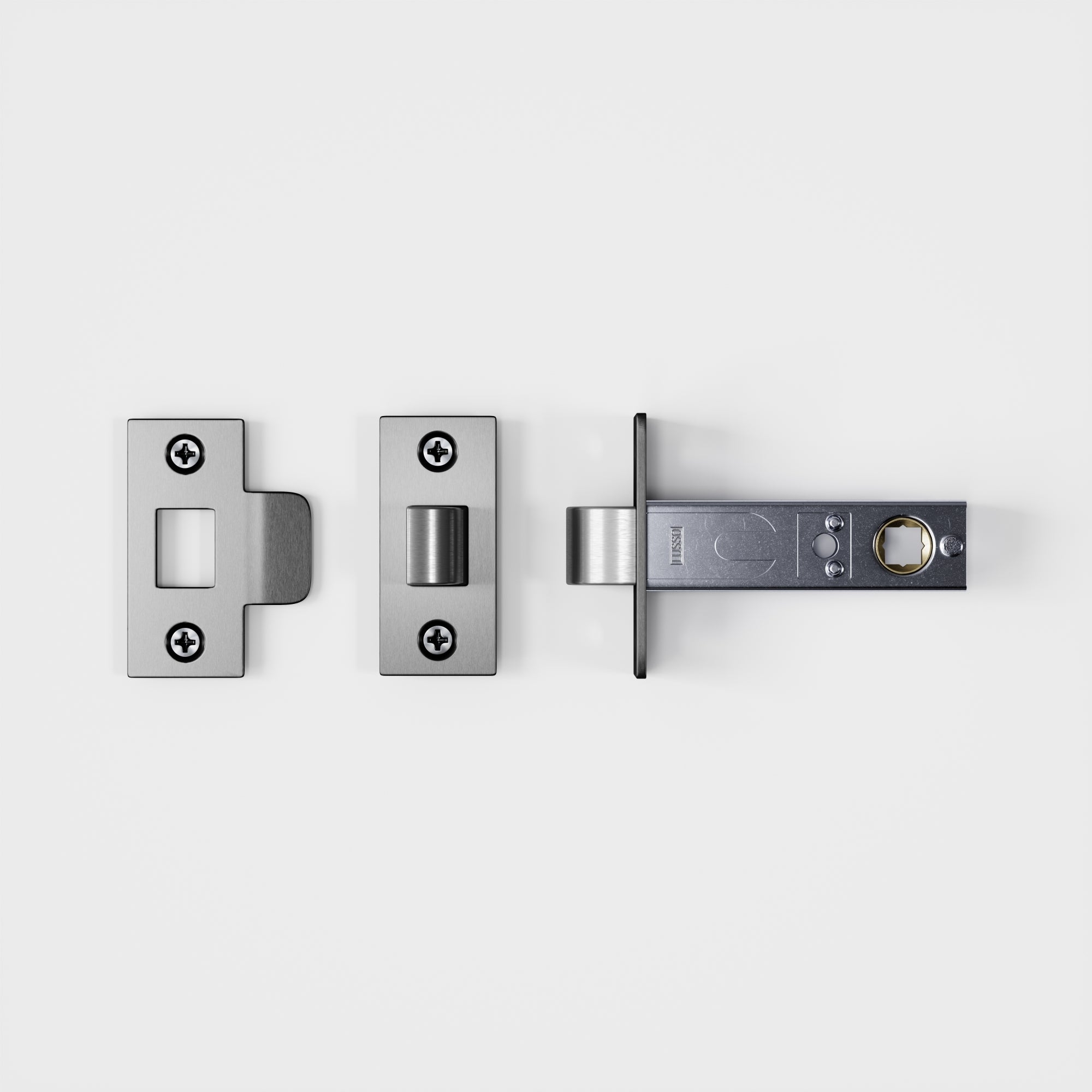 Wc Handle Set Luxe Knurled Stainless WC Handle Latch/Hinge Set - LUSSO