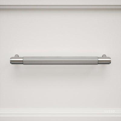 Luxe Knurled Brushed Stainless Pull Bar 250mm