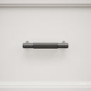 Luxe Knurled Matte Black Pull Bar 150mm