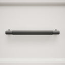 Luxe Knurled Matte Black Pull Bar 250mm
