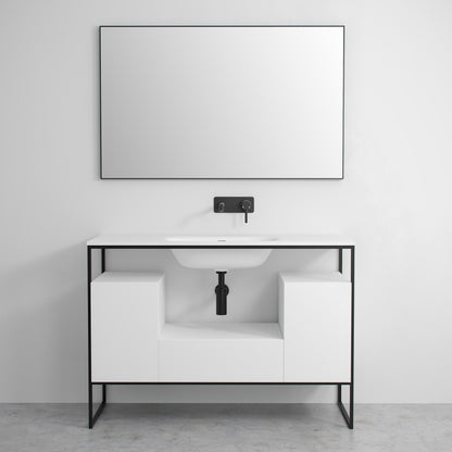 Luxe Matte Black Mirror 1200mm