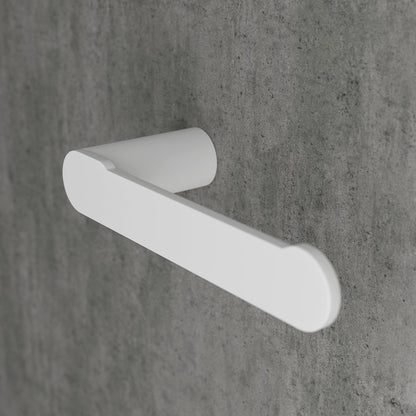 Luxe Matte White Toilet Roll Holder