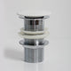 Luxe Matte White Unslotted Click Clack Basin Waste