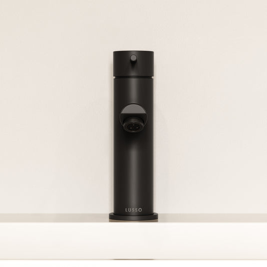 Luxe Monobloc Matte Black Basin Mixer Tap