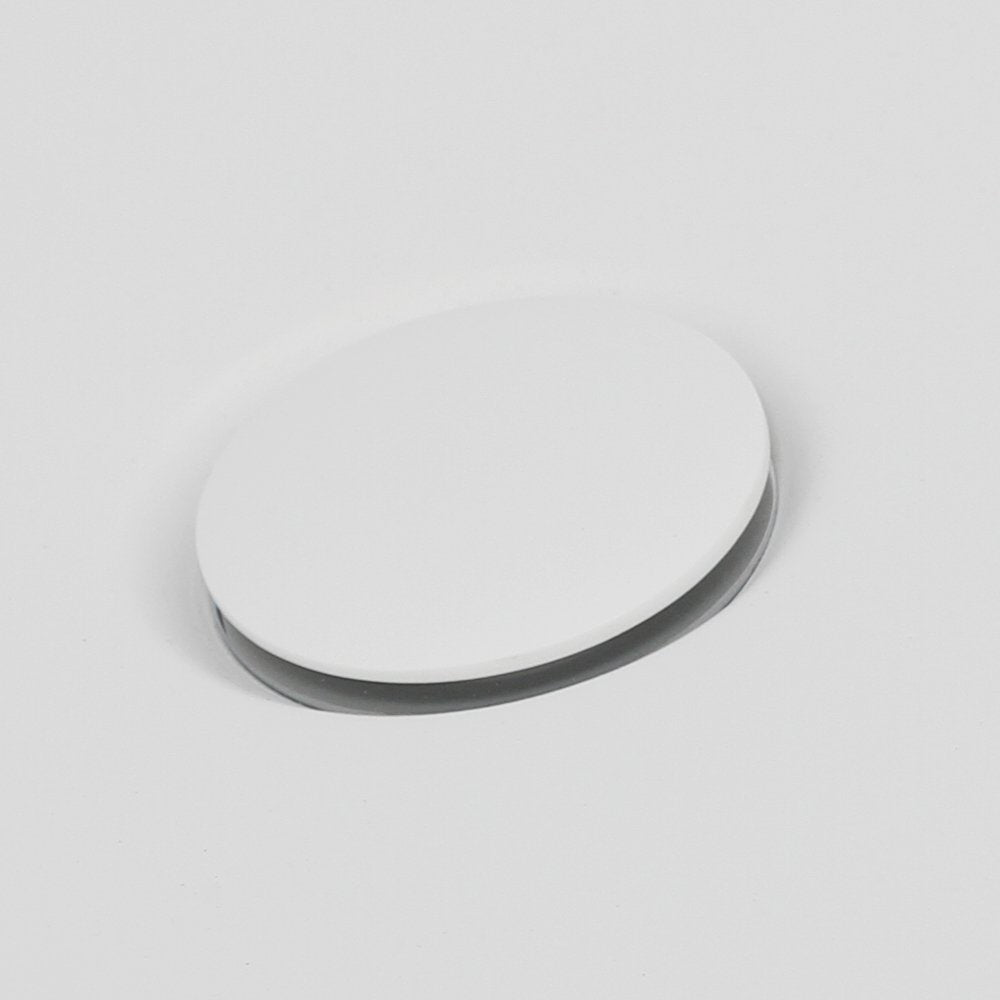 Luxe Polished White Unslotted Click Clack Basin Waste