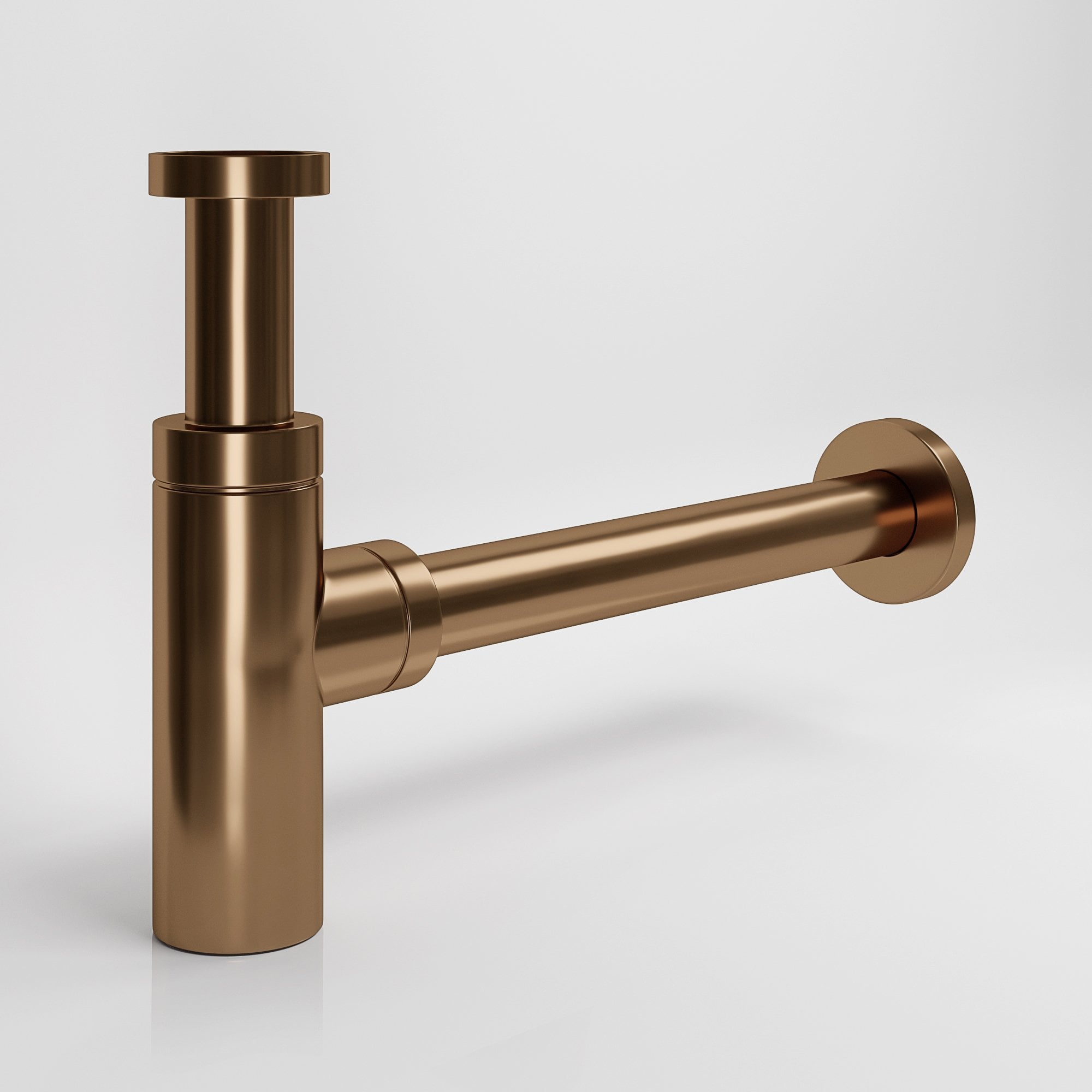 RANDOM 1-1/4 Modern Round Brass Drain Set Copper Satin Also Red Antique Copper (Brushed Rose Gold RANDOM 1-1/4 Modern Round Brass Drain Set Copper Satin Also Red Antique Copper (Brushed Rose Gold
