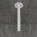 Luxe Silk Matte White Ceiling Mount Shower Arm 200mm