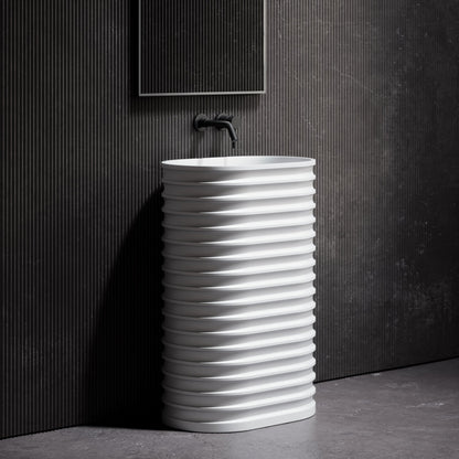 Maddox Freestanding Stone Basin 580mm