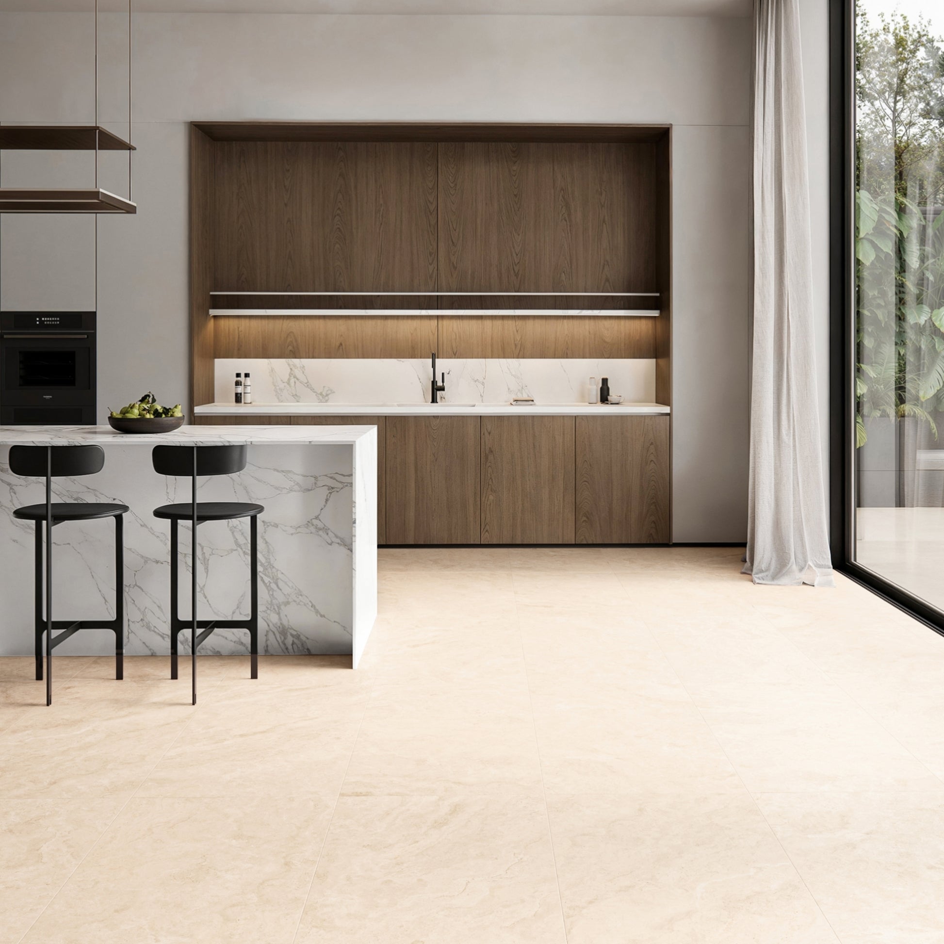 Manzoni Natural Travertine Porcelain Tile 1200 x 600 mm
