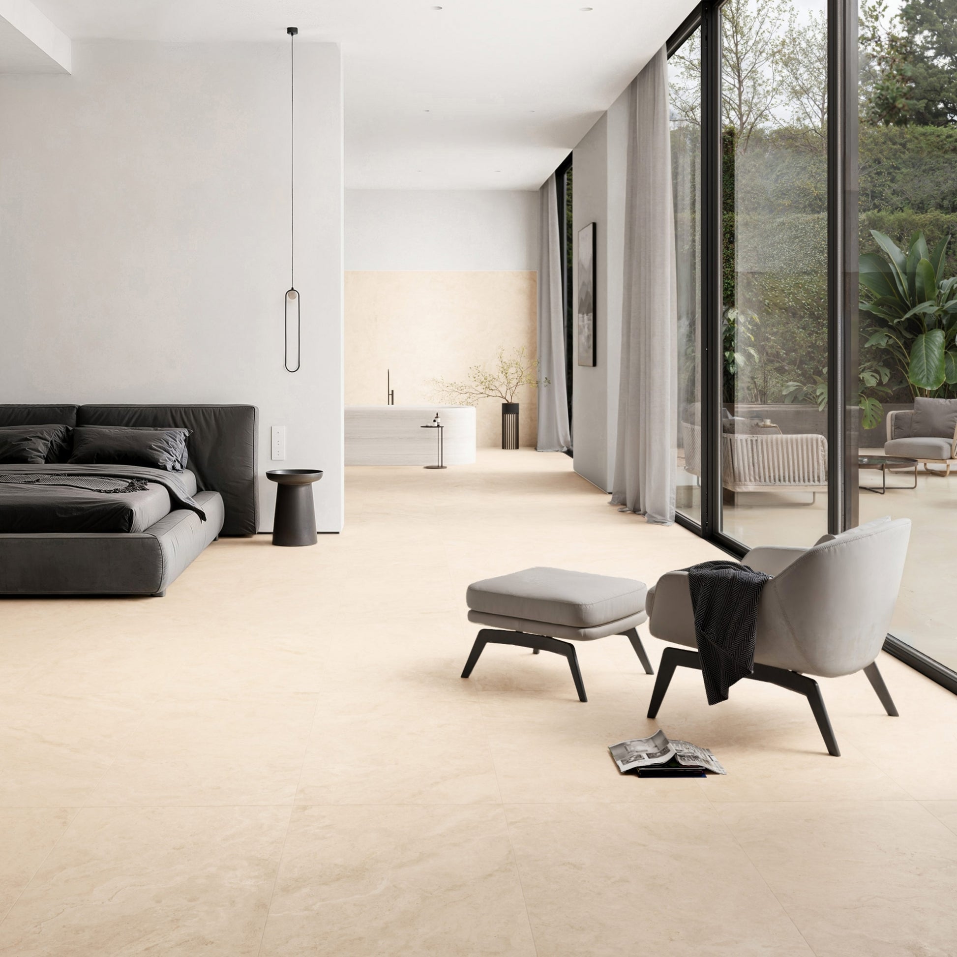 Manzoni Natural Travertine Porcelain Tile 1200 x 600 mm