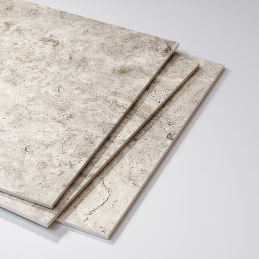 Manzoni Stone Beige Travertine Porcelain Wall or Floor Tile 1200 x 600mm