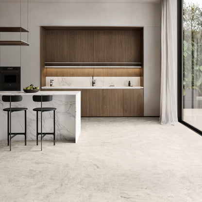 Manzoni Stone Beige Travertine Porcelain Wall or Floor Tile 1200 x 600mm