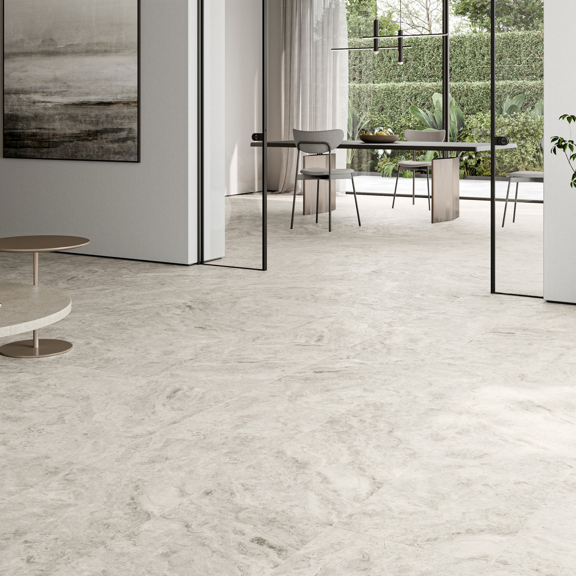 Manzoni Stone Beige Travertine Porcelain Wall or Floor Tile 1200 x 600mm
