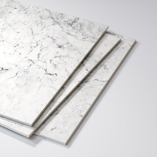 Massa Bianco Carrara Marble Porcelain Wall or Floor Tile 1200 x 600mm