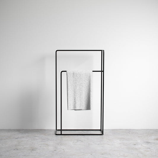 Matte Black Freestanding Towel Rail