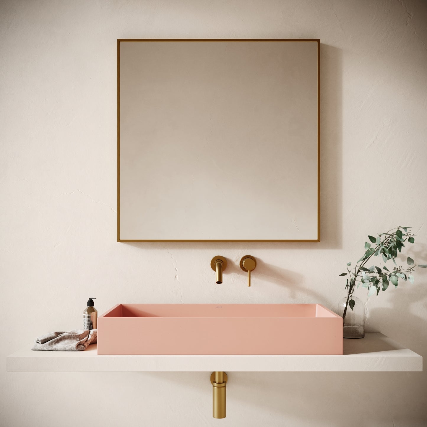 Mattoni Blush Concrete Countertop Basin 800mm