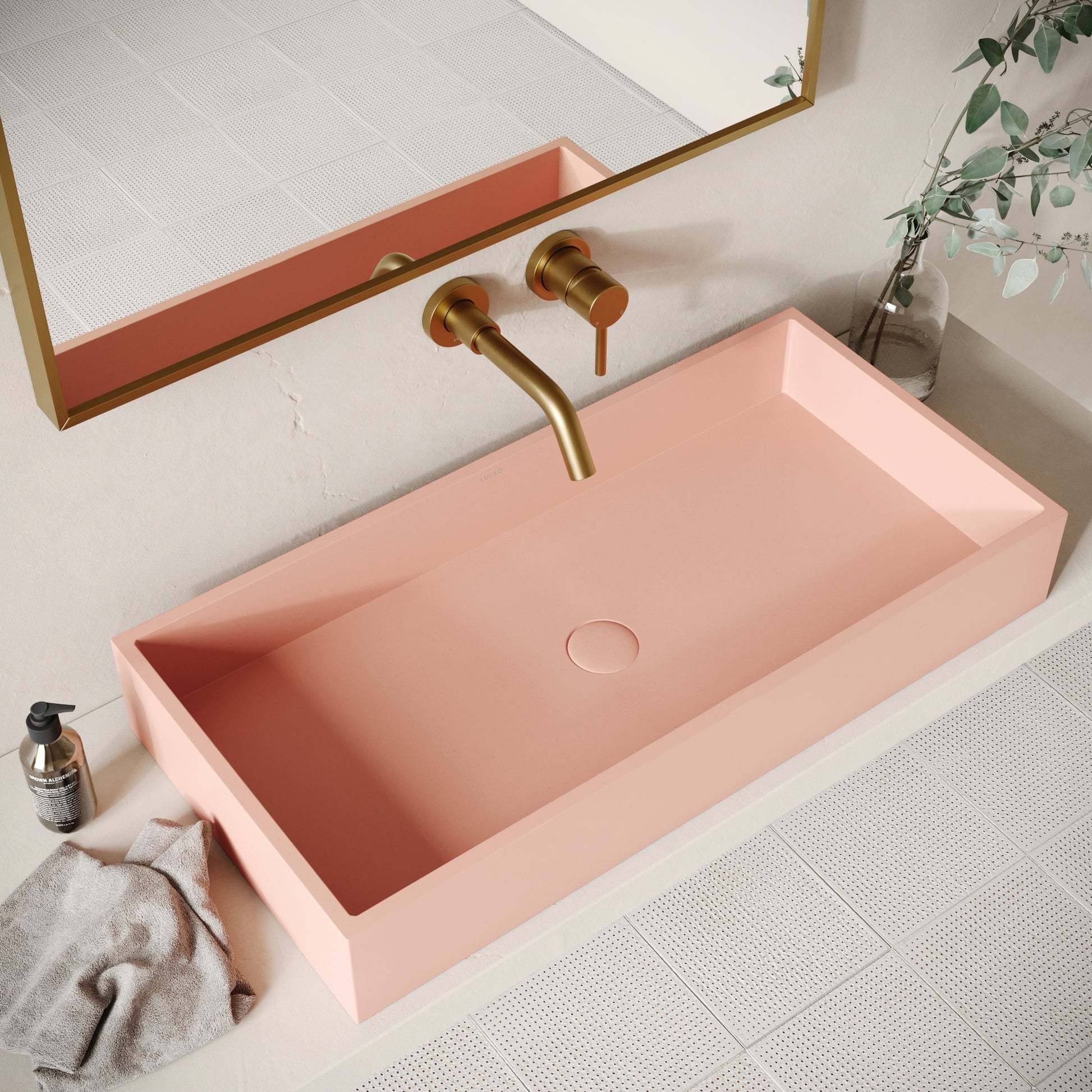Mattoni Blush Concrete Countertop Basin 800mm