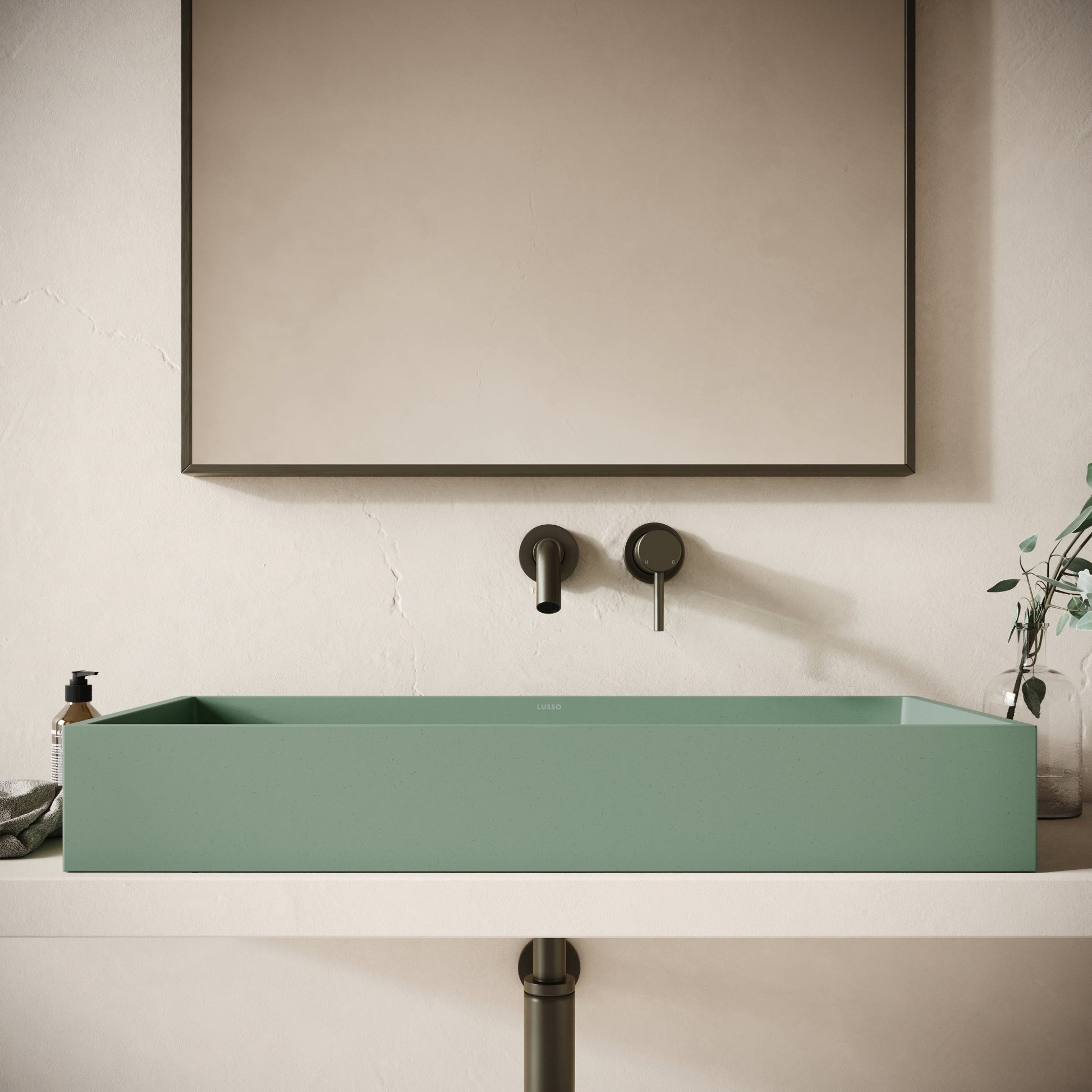 Mattoni Seafoam Concrete Countertop Basin 800mm