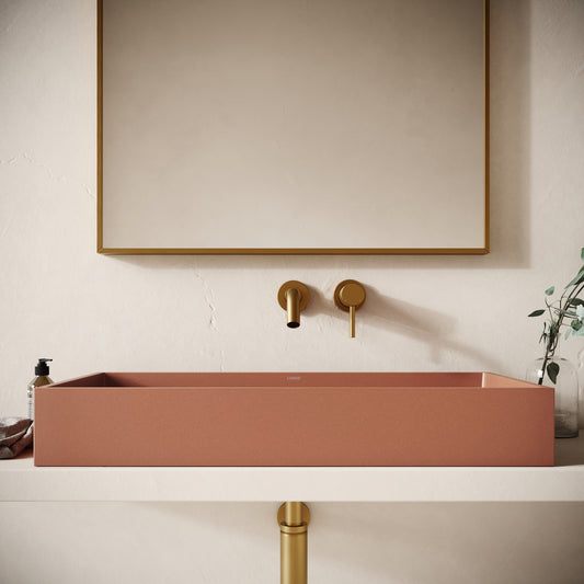 Mattoni Terracotta Concrete Countertop Basin 800mm