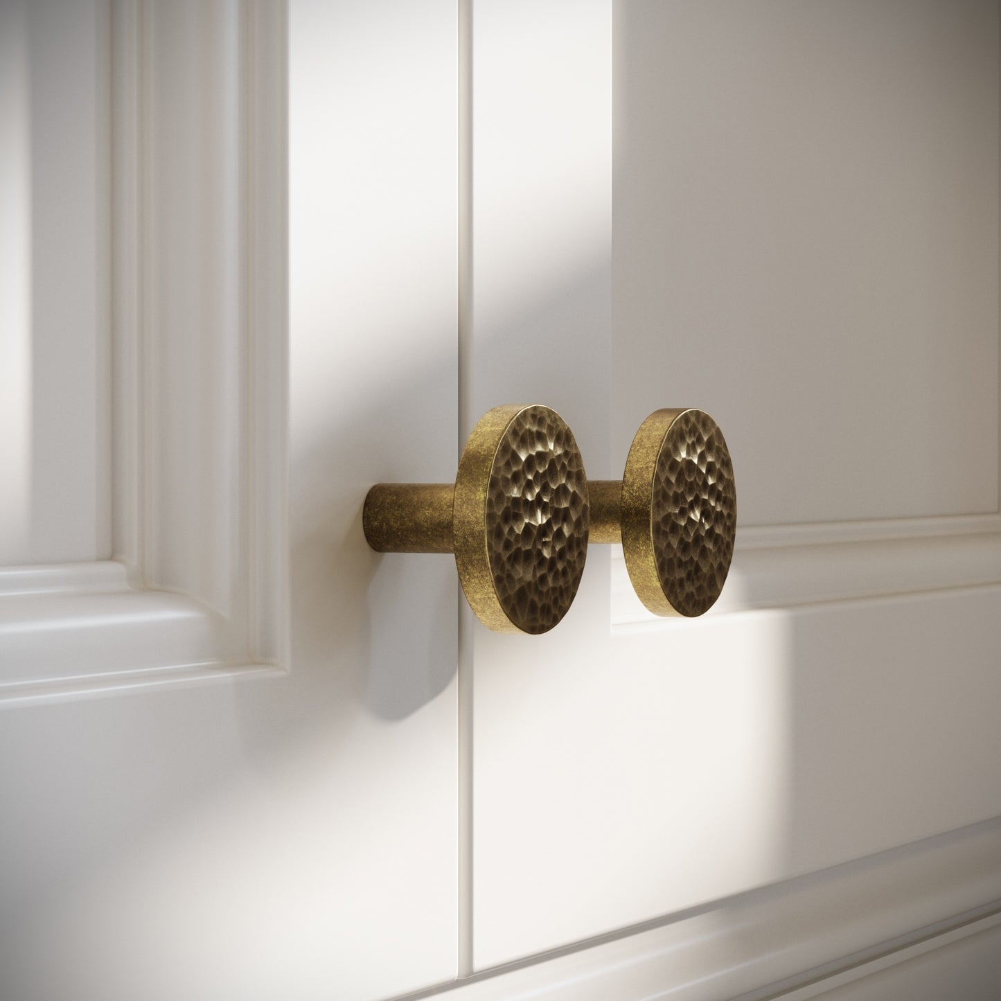 Mayfair Aged Bronze Hammered Cabinet Knob