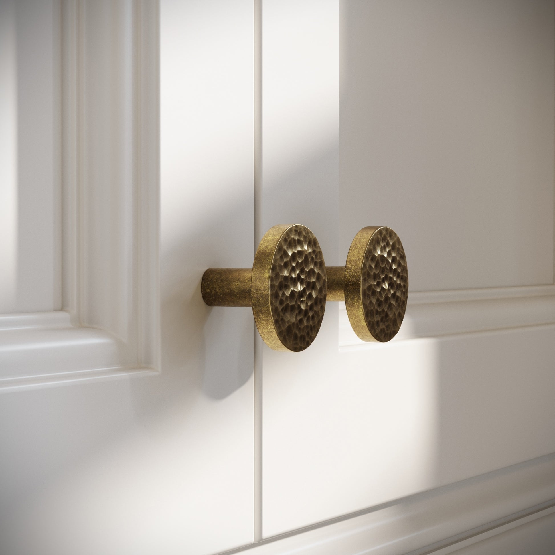 Mayfair Aged Bronze Hammered Cabinet Knob