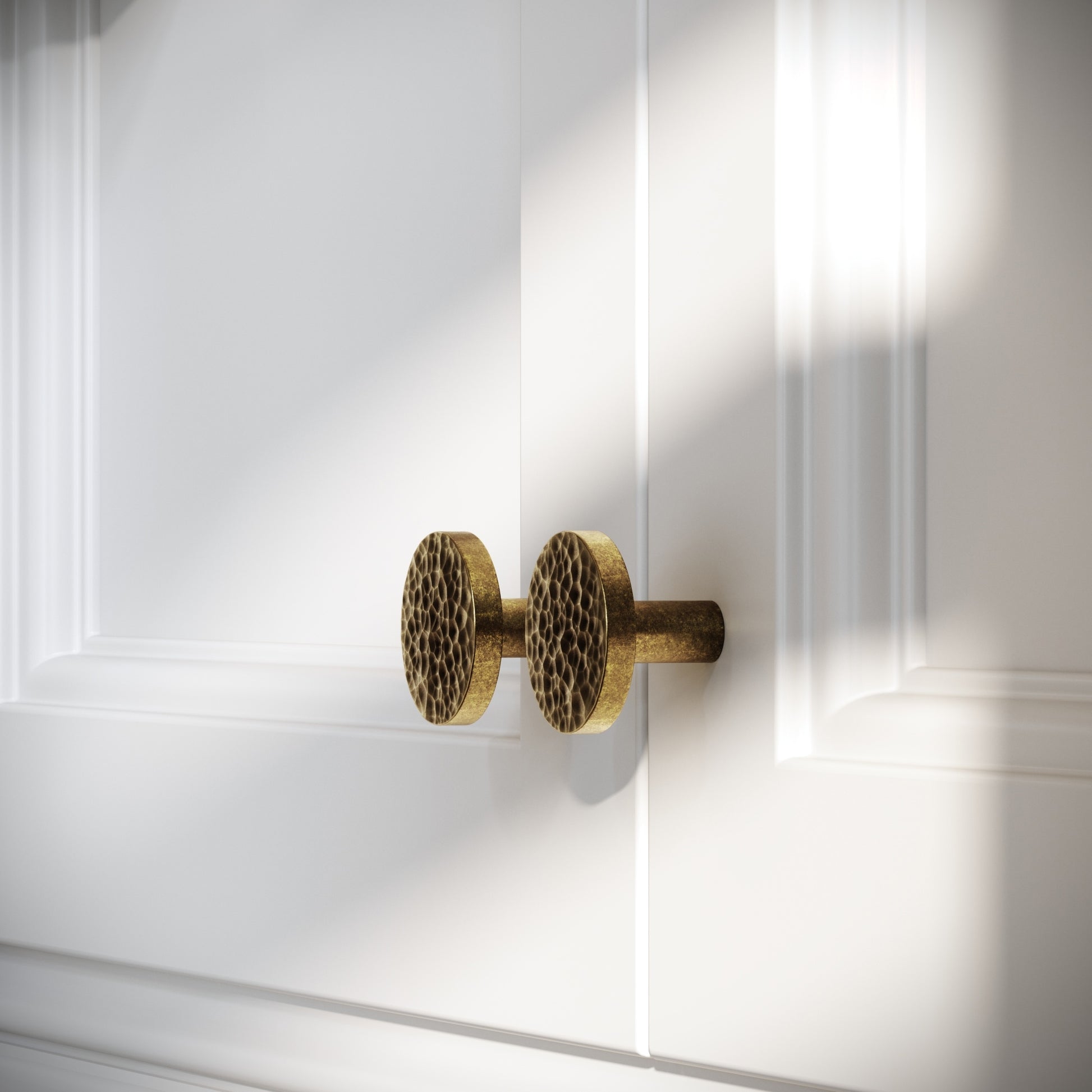 Mayfair Aged Bronze Hammered Cabinet Knob