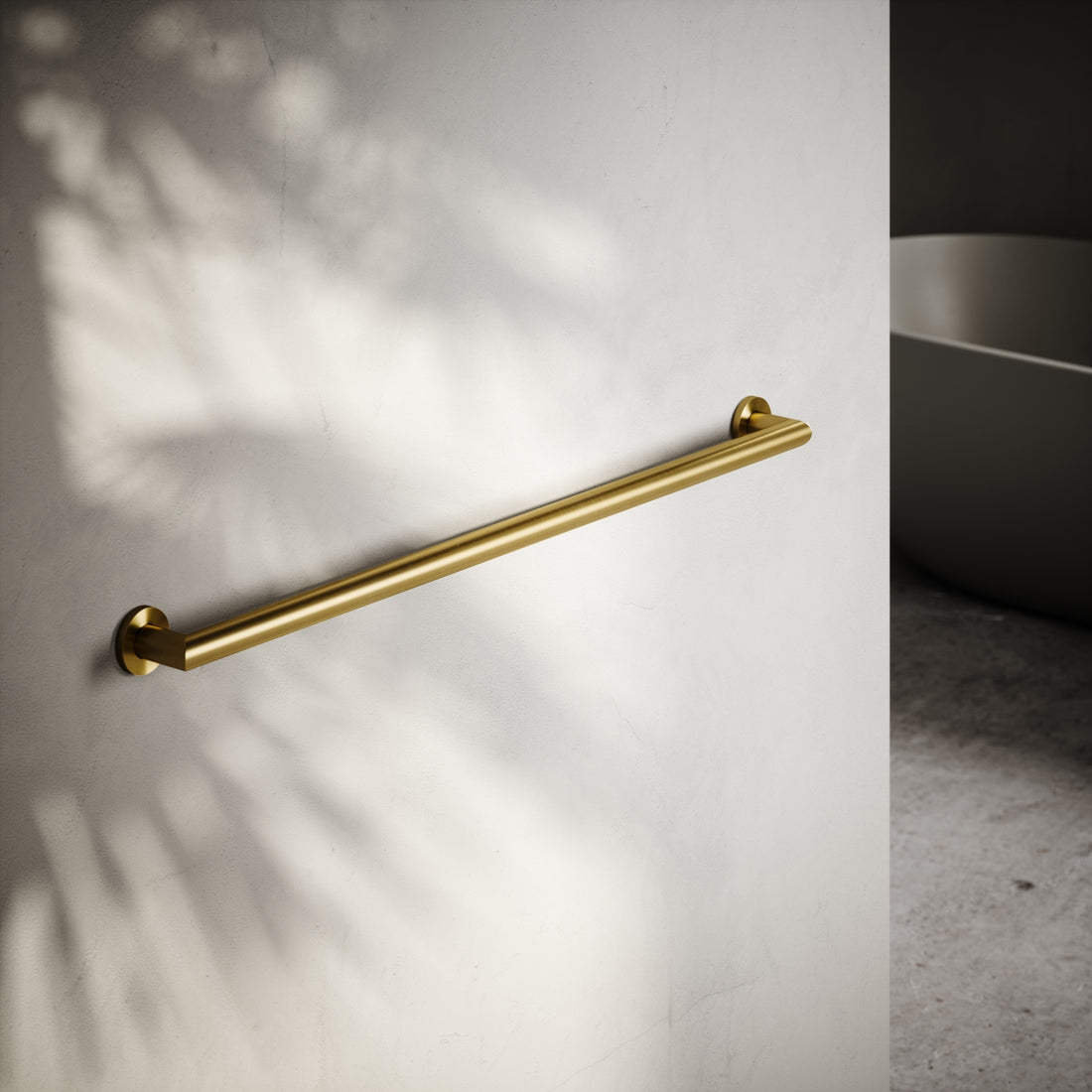 Mayfair Brushed Gold Doc M Grab Rail 1000mm - LUSSO