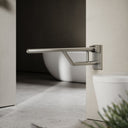 Mayfair Brushed Stainless Hinged Support Rail 800mm