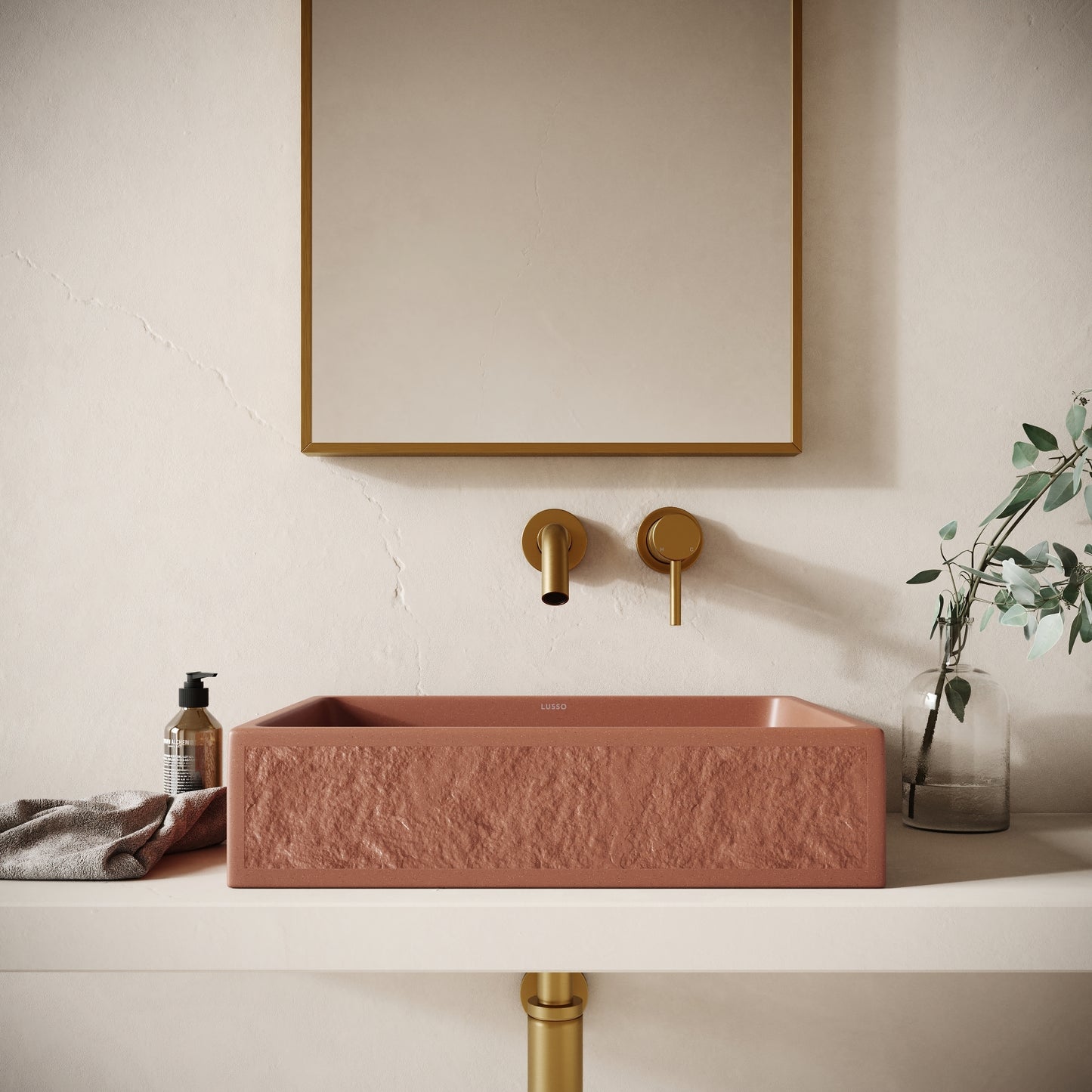 Modifica Terracotta Concrete Countertop Basin 496mm