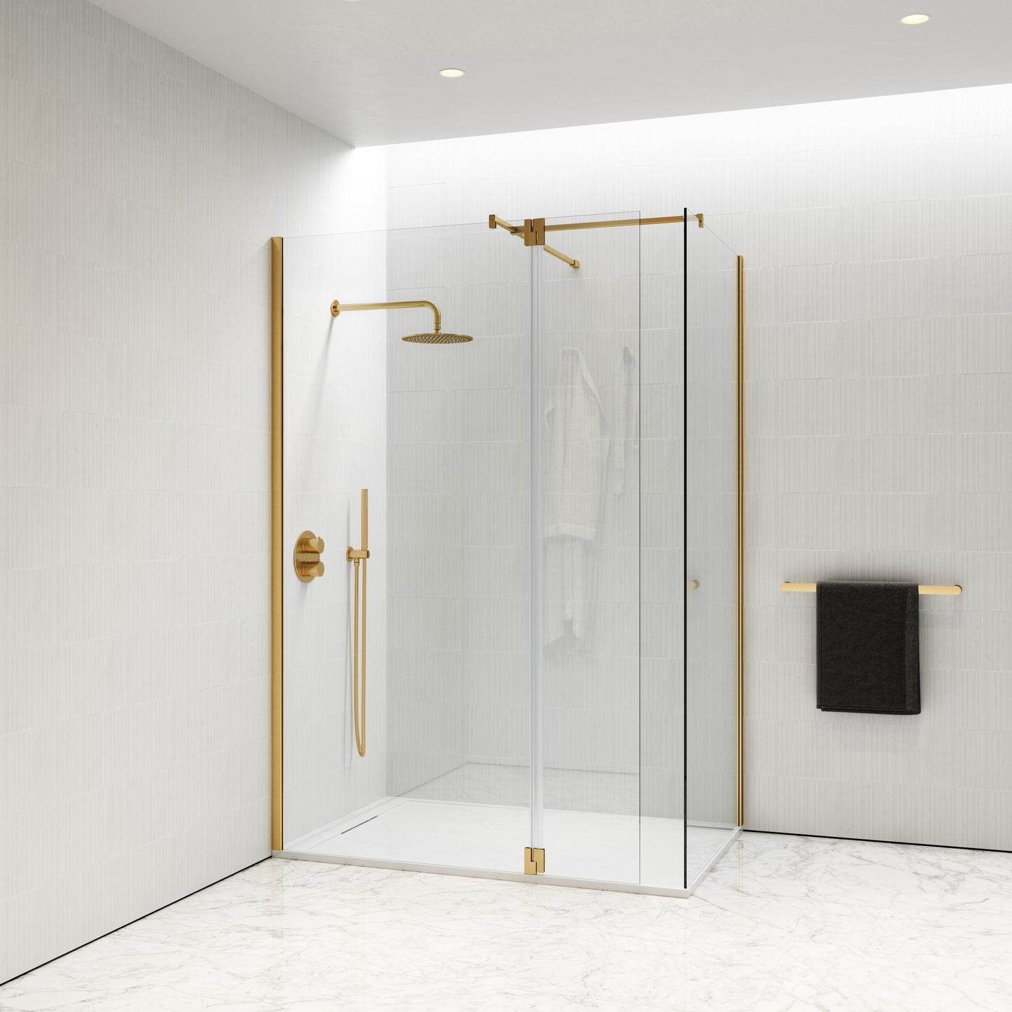 Modular Complete Walk In Shower Enclosure - KIT D (ALL SIZES)