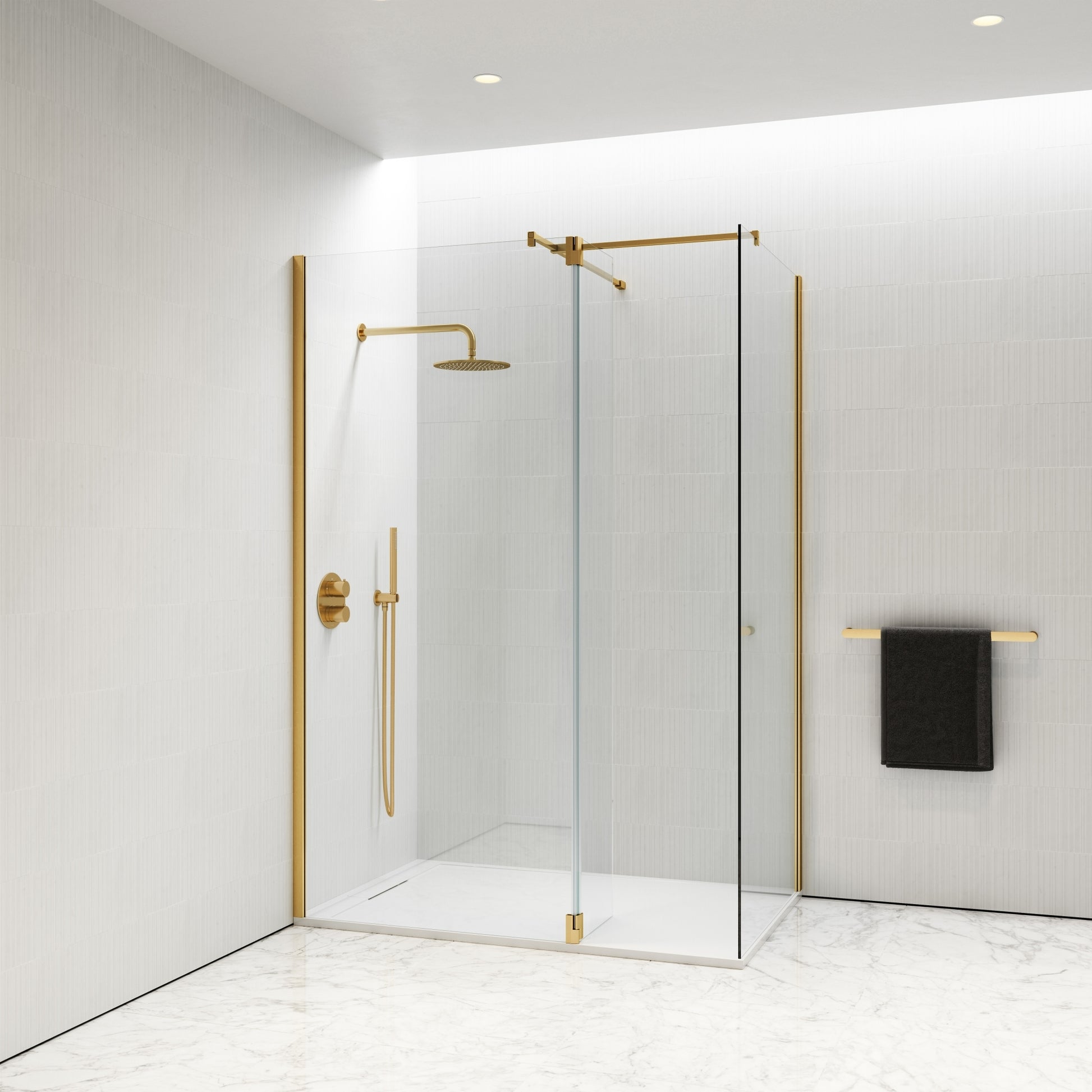 Modular Complete Walk In Shower Enclosure - KIT D (ALL SIZES)