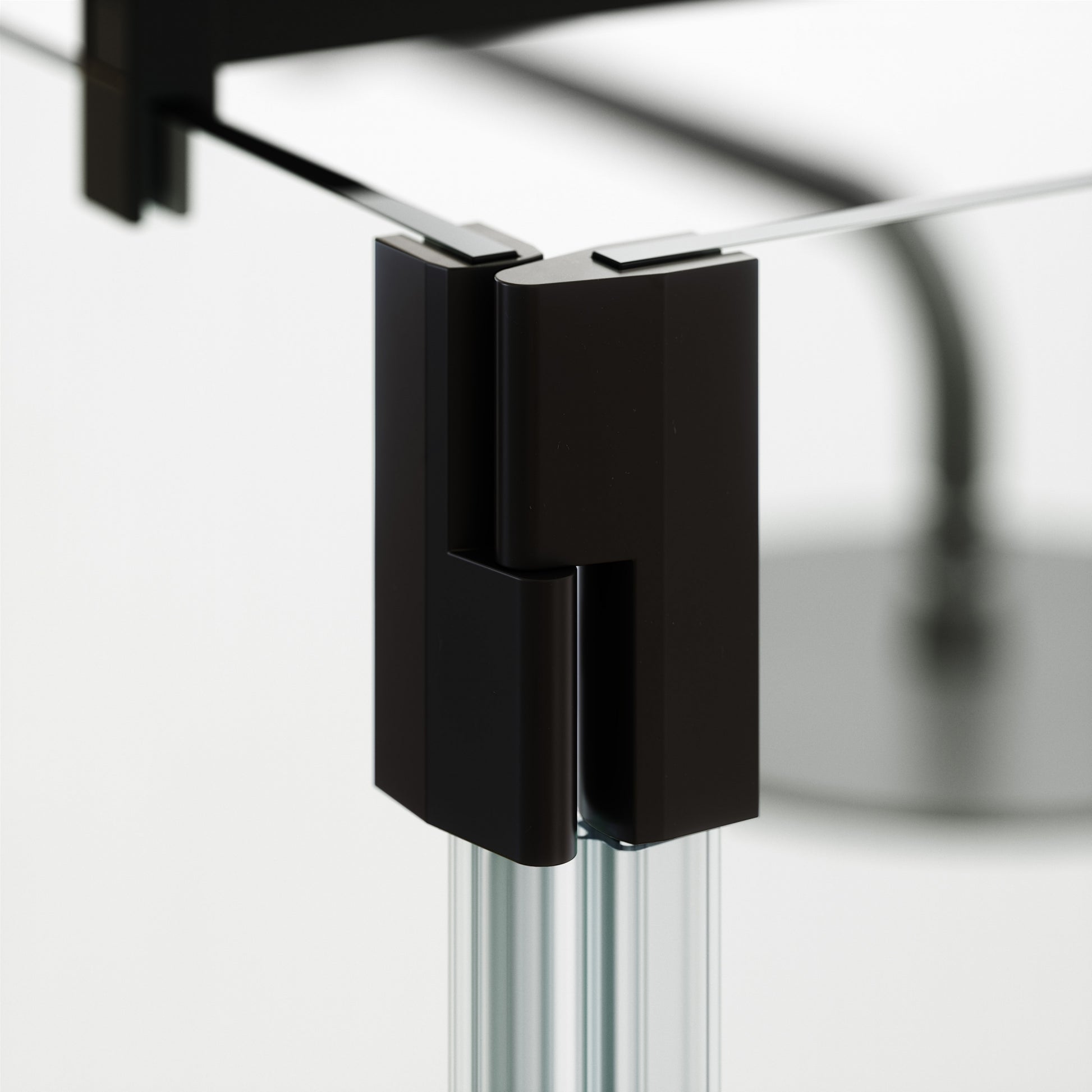 Modular Matte Black Glass Deflector Panel 300mm
