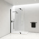 Modular Matte Black Glass Deflector Panel 300mm